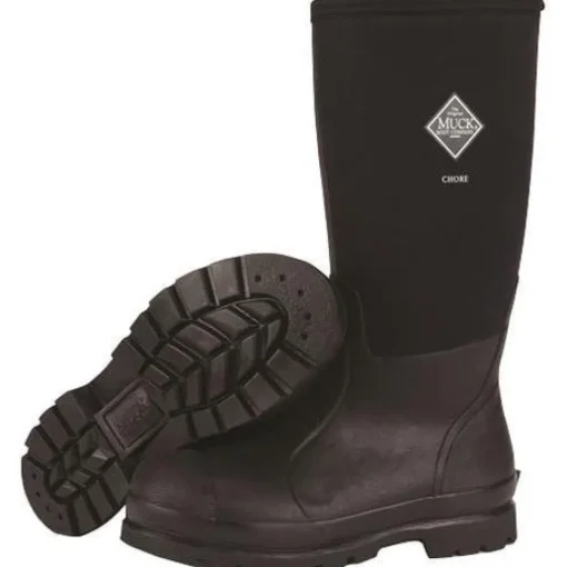 Muck Men's Chore Tall 17" WP Rubber Work Boot - Black - CHH-000A