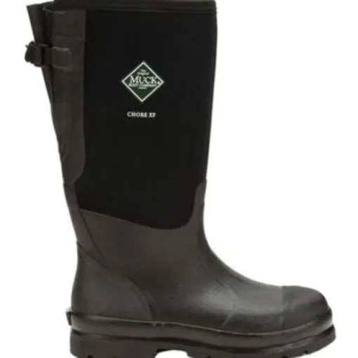 Muck Men's Chore Wild Calf Extended Fit WP Work Boot- Black- MCXF-000