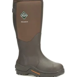 Muck Men's Wetland Wide Calf 18" WP Rubber Work Boot - Brown - MWET-900