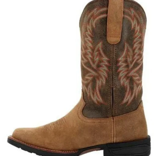 Rocky Men's Bronco 12" Soft Toe WP Western Classic Boot- Tobacco- RKW0451
