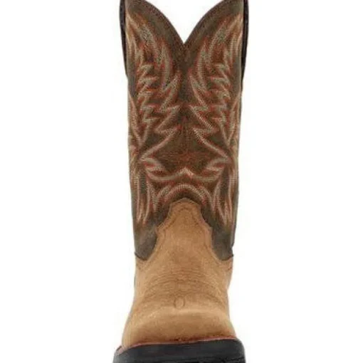 Rocky Men's Bronco 12" Soft Toe WP Western Classic Boot- Tobacco- RKW0451