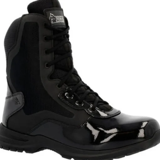 Rocky Men's Cadet 8" Side Zip Public Service Duty Boot -Black- RKD0103