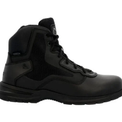 Rocky Men's Cadet 6" Side Zip Public Service Duty Boot -Black- RKD0104