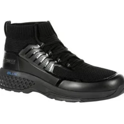 Rocky Men's Code Blue 5" Knit Slip Resist Public Service Boot -Black- RKD0053