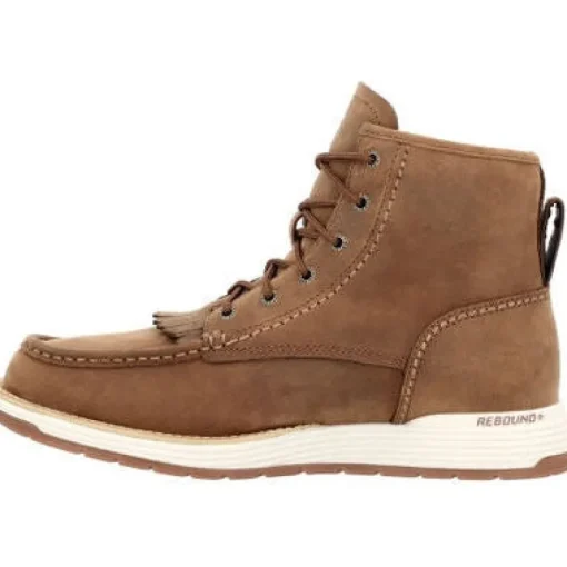 Rocky Men's Farmstead 6" Comp Toe Western Work Boot - Brown - RKW0398