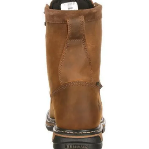 Rocky Men's Ironclad 8" Steel Toe WP Work Boot - Brown - FQ0006698