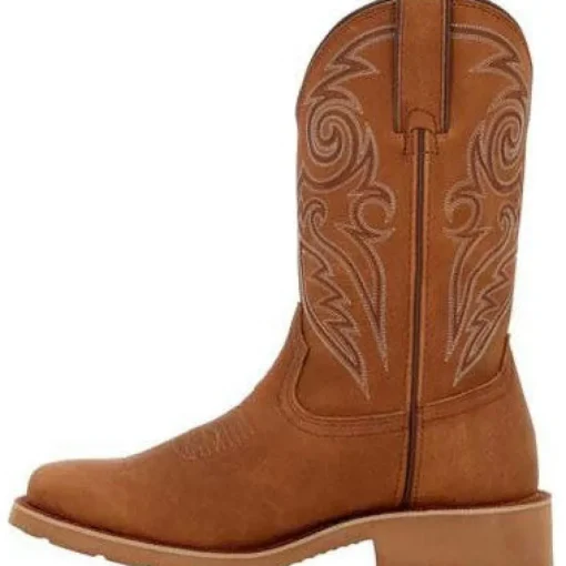 Rocky Men's Monocrepe 12" Square Toe Western Boot -Cognac- RKW0433
