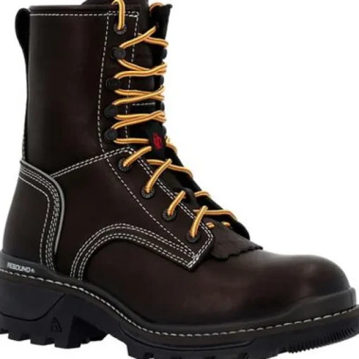 Rocky Men's Rams Horn 9" Comp Toe WP Logger Work Boot -Black- RKK0439