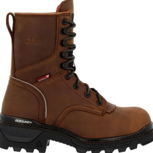Rocky Men's Rams Horn 9" Comp Toe WP Logger Work Boot -Horse- RKK0477