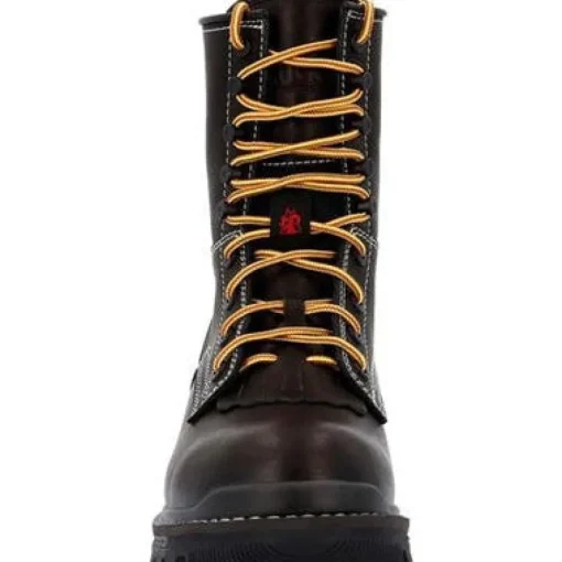 Rocky Men's Rams Horn 9" Comp Toe WP Logger Work Boot -Black- RKK0439