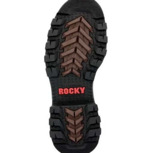 Rocky Men's Rams Horn Logger 9" WP 400G Comp Toe Work Boot Brown RKK0396