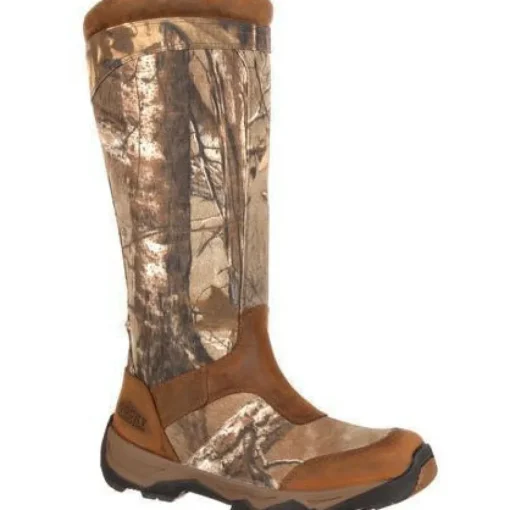 Rocky Men's Retraction 17" WP Side Zip Snake Hunt Boot Realtree RKS0243