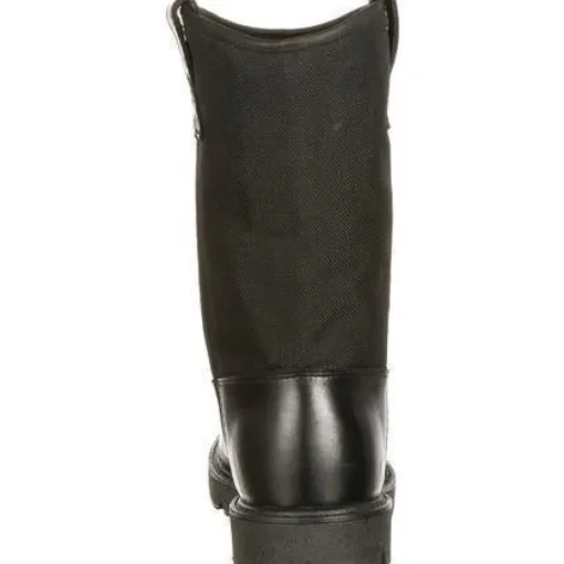 Rocky Men's Warden Pull-On Wellington Duty Boot - Black - FQ0006300