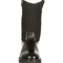 Rocky Men's Warden Pull-On Wellington Duty Boot - Black - FQ0006300
