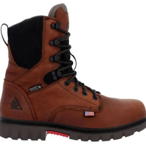 Rocky Men's Worksmart 8" WP Composite Toe Work Boot -Brown- RKK0403