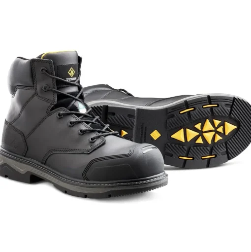Terra Men's Patton 6" AT Waterproof Safety Work Boot -Black- 4NS6BK