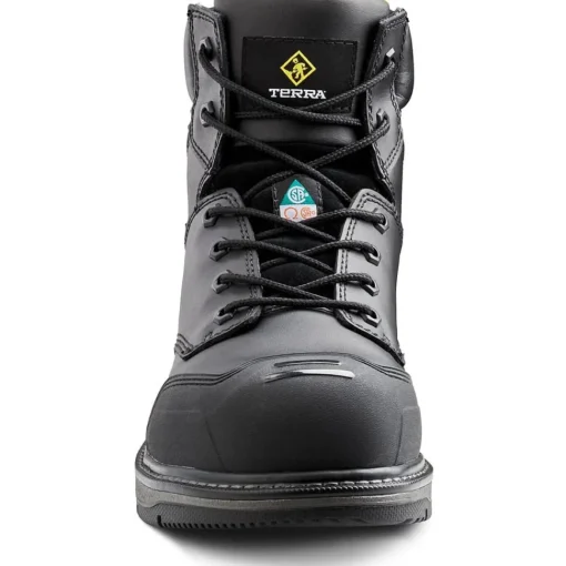 Terra Men's Patton 6" AT Waterproof Safety Work Boot -Black- 4NS6BK
