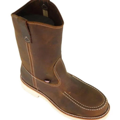 Thorogood Men's 11" USA Made Ranch Stl Moc Toe Work Boot Brown 804-3311