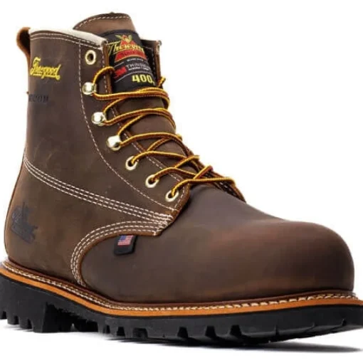 Thorogood Men's American Heritage 6" Waterproof Work Boot -Brown- 804-4514