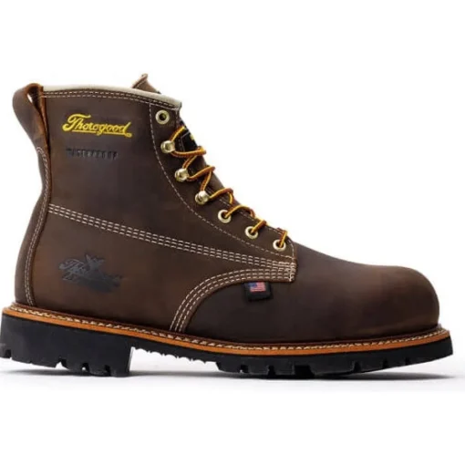 Thorogood Men's American Heritage 6" Waterproof Work Boot -Brown- 804-4514