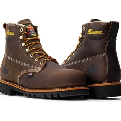 Thorogood Men's American Heritage 6" Waterproof Work Boot -Brown- 804-4514