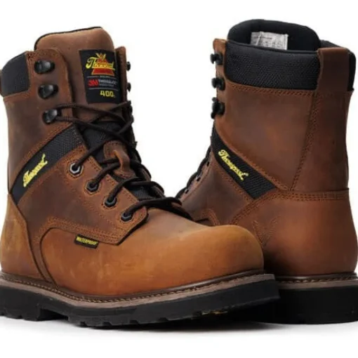 Thorogood Men's Jobsite 8" Safety Toe WP 400G Work Boot -Horse- 804-4244