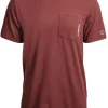 Timberland Pro Men's Base Plate Short Sleeve T-Shirt - Maroon - TB0A1HNS644