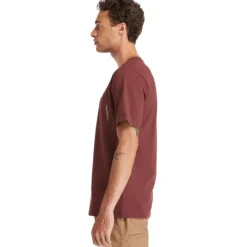 Timberland Pro Men's Base Plate Short Sleeve T-Shirt - Maroon - TB0A1HNS644
