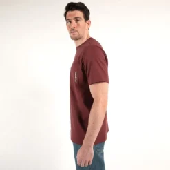 Timberland Pro Men's Base Plate Short Sleeve T-Shirt - Maroon - TB0A1HNS644