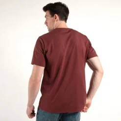 Timberland Pro Men's Base Plate Short Sleeve T-Shirt - Maroon - TB0A1HNS644
