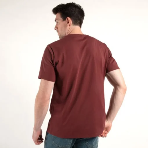 Timberland Pro Men's Base Plate Short Sleeve T-Shirt - Maroon - TB0A1HNS644