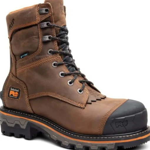 Timberland Pro Men's Boondock HD Comp Toe WP 400G Logger Work Boot - TB1A28SB214