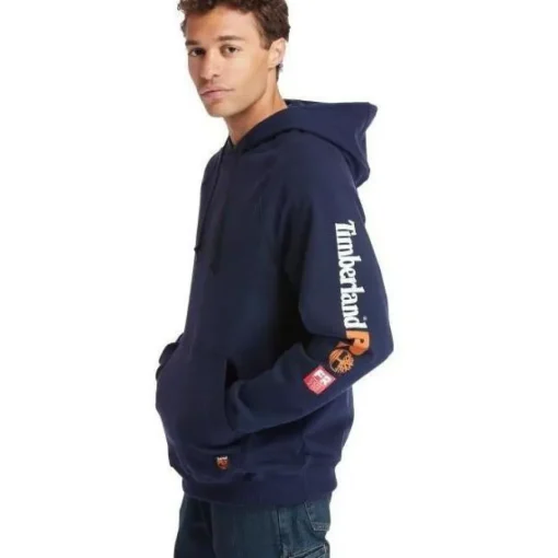 Timberland Pro Men's Flame Resistant Hood Honcho Work Pullover - Navy - TB0A1VAJ410