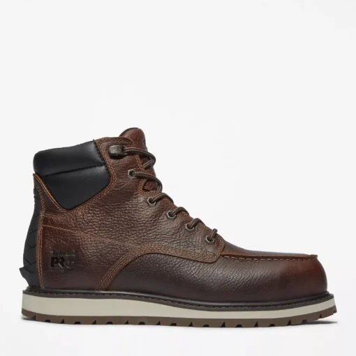 Timberland Pro Men's Irvine 6" Alloy Toe Work Boot -Brown- TB0A44UP214