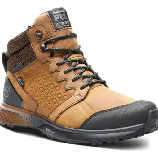 Timberland Pro Men's Reaxion Soft Toe WP Work Boot- Brown- TB1A27BG214