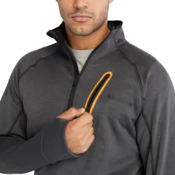 Timberland Pro Men's Reaxion 1/4 Athletic Fleece Jacket -Charcoal- TB0A55RVCV9