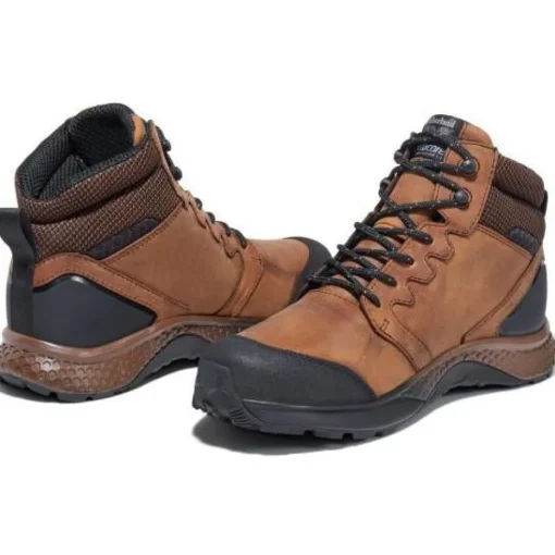 Timberland Pro Men's Reaxion Soft Toe WP Work Boot- Brown- TB1A27BG214
