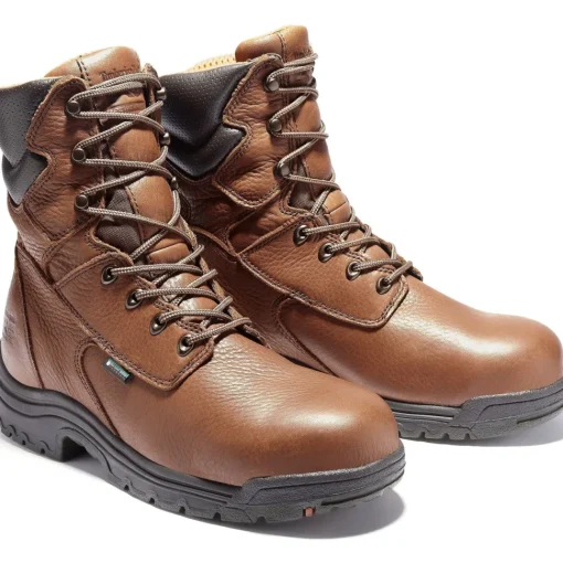 Timberland PRO Men's TiTAN 8" Alloy Toe WP Work Boot Brown TB147019210