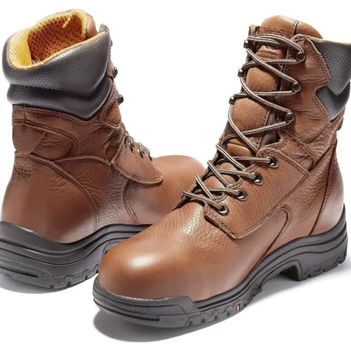 Timberland PRO Men's TiTAN 8" Alloy Toe WP Work Boot Brown TB147019210
