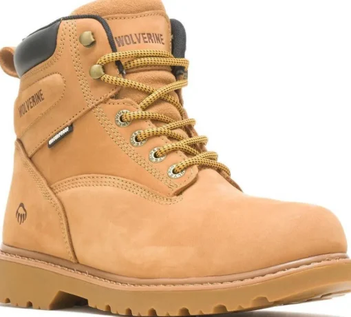Wolverine Men's 6" Floorhand WP Steel Toe Work Boot - Wheat- W10632