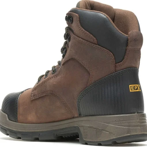 Wolverine Men's Blade LX 6" Comp Toe WP MG Work Boot- Brown- W10706