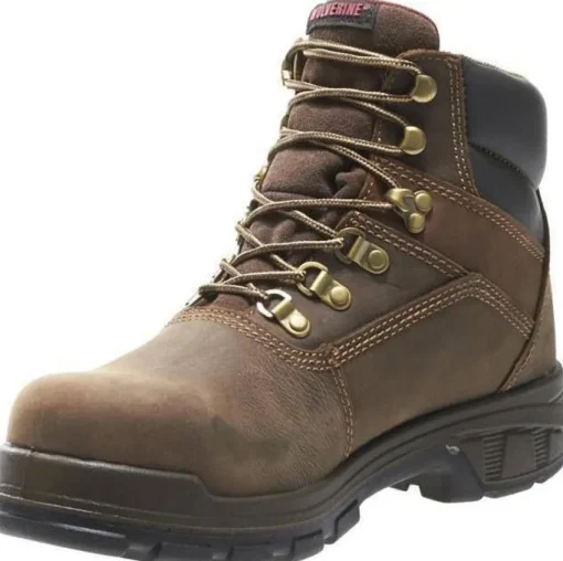 Wolverine Men's Cabor EPX 6" Comp Toe WP Work Boot - Brown - W10314