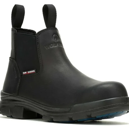 Wolverine Men's Durashocks Icon Soft Toe WP Romeo Work Boot -Black- W240046