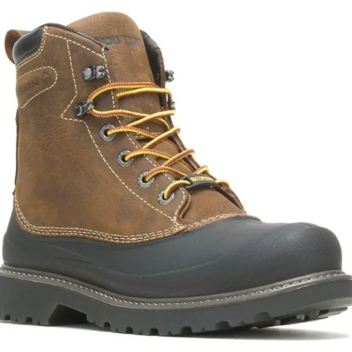 Wolverine Men's Floorhand Swamp 6" WP Steel Toe Work Boot Brown W221019