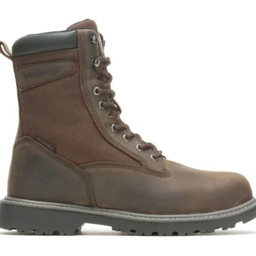 Wolverine Men's Floorhand 8" WP Steel Toe Work Boot Dark Brown W221041