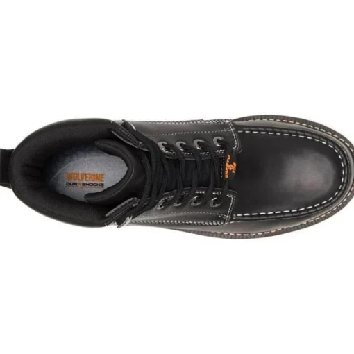 Wolverine Men's I-90 Durashock 6" Soft Toe WP Wedge Work Boot Black W200147