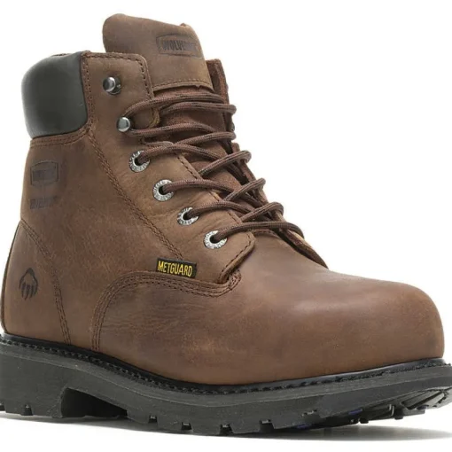 Wolverine Men's McKay 6" Steel Toe WP MG Work Boot - Brown - W05679