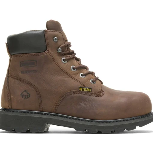Wolverine Men's McKay 6" Steel Toe WP MG Work Boot - Brown - W05679
