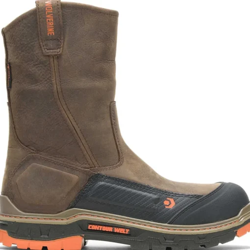 Wolverine Men's Overpass Carbonmax Comp Toe WP Work Boot- Coffee- W10708