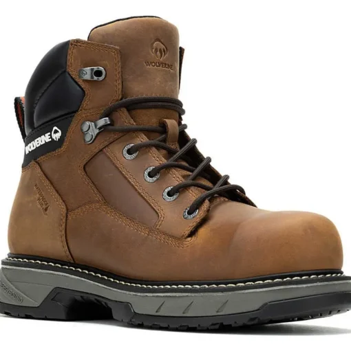 Wolverine Men's Reforce 6" Carbonmax Comp Toe WP Work Boot- Cashew- W241023